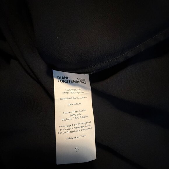 Diane von Furstenberg Effie Floral Silk Shift Dress, SZ L - Picture 15 of 15